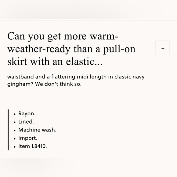 J Crew dark navy gingham skirt - Picture 7 of 8